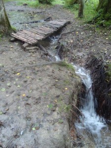 Selbst Wasserfälle gibt es zu sehen