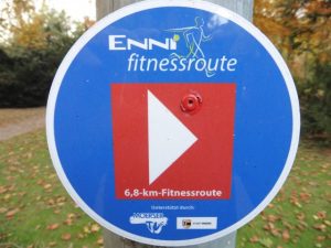 Auf der roten Fitnessroute