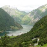 Blick in den Fjord bei Geiranger
