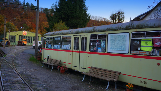 Die Museumsbahn am Ziel