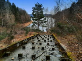 Blick vom nörlichen Seitenarm auf den Breitenbachstausee