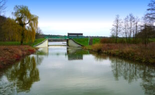 Ablauf der Stever am Hullerner Stausee