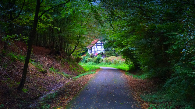 Blick hinab ins Tal