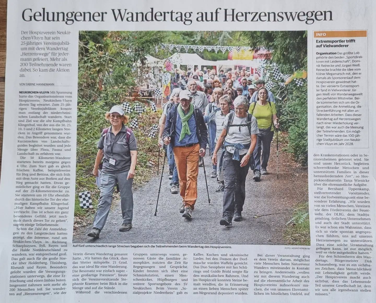 Die größte Wanderveranstaltung die Neukirchen-Vluyn bisher erlebt hat