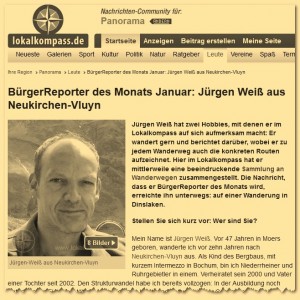 BürgerReporter des Monats Januar