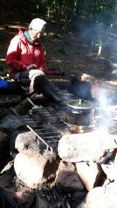 Löslicher Kaffee am Morgen beim Bloggerwandern